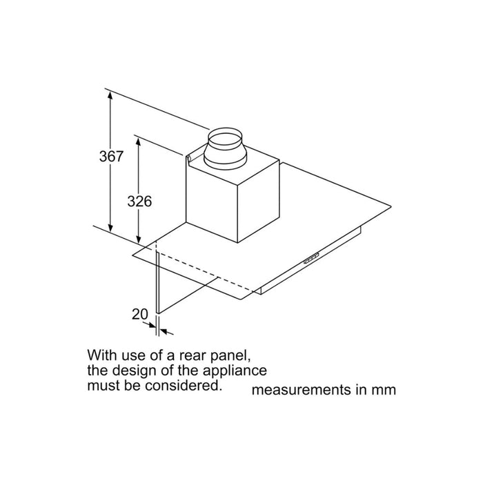 Bosch Series 2 DWG94BC50B Flat Glass Chimney Hood - Brushed Steel Image 4
