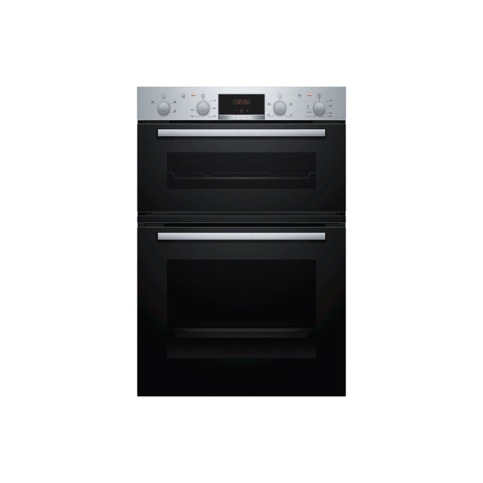Bosch Series 2 MHA133BR0B Double Electric Oven - Brushed Steel Image 1