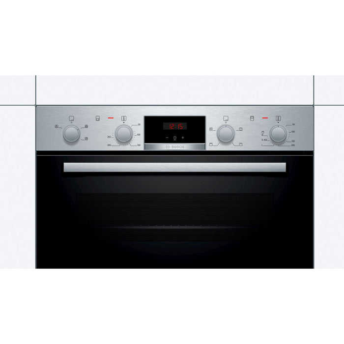 Bosch Series 2 MHA133BR0B Double Electric Oven - Brushed Steel Image 2