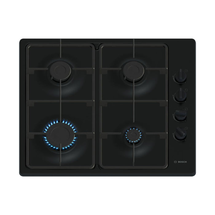 Bosch Series 2 PBP6B6K60 60cm Gas Hob - Black Image 1