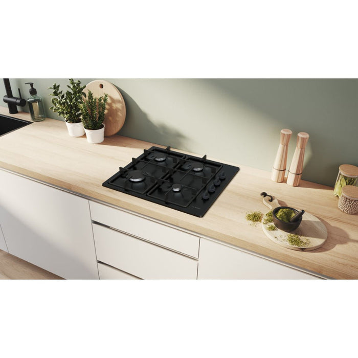 Bosch Series 2 PBP6B6K60 60cm Gas Hob - Black Image 5