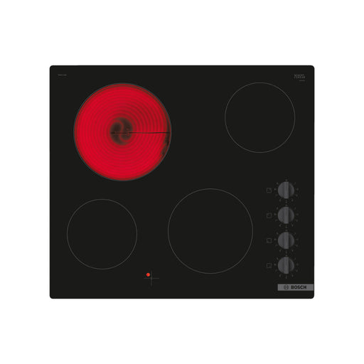 Bosch Series 2 PKE611CA3E 60cm Electric Hob - Black Glass Image 1