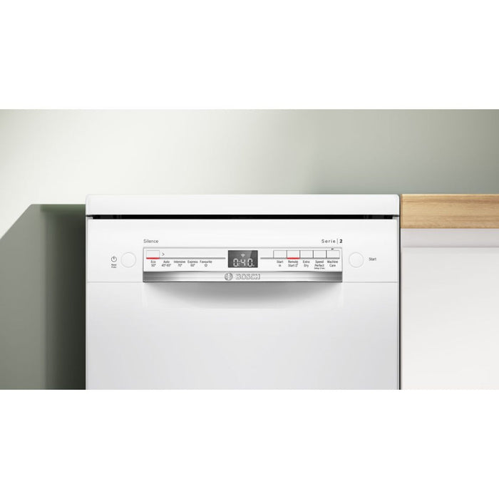 Bosch Series 2 SPS2IKW01G F/S 9 Place Slim Dishwasher - White Image 2