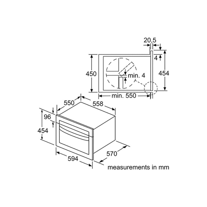 Bosch Series 4 CMA583MS0B B/I 900W Combination Microwave & Oven - St/Steel Image 3