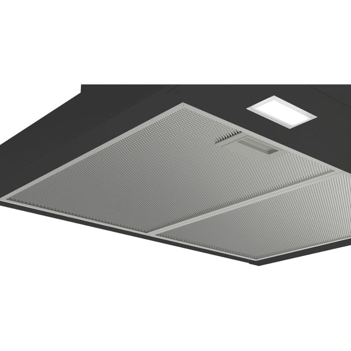 Bosch Series 4 DWK67FN60B Angled Chimney Hood - Black Glass Image 2