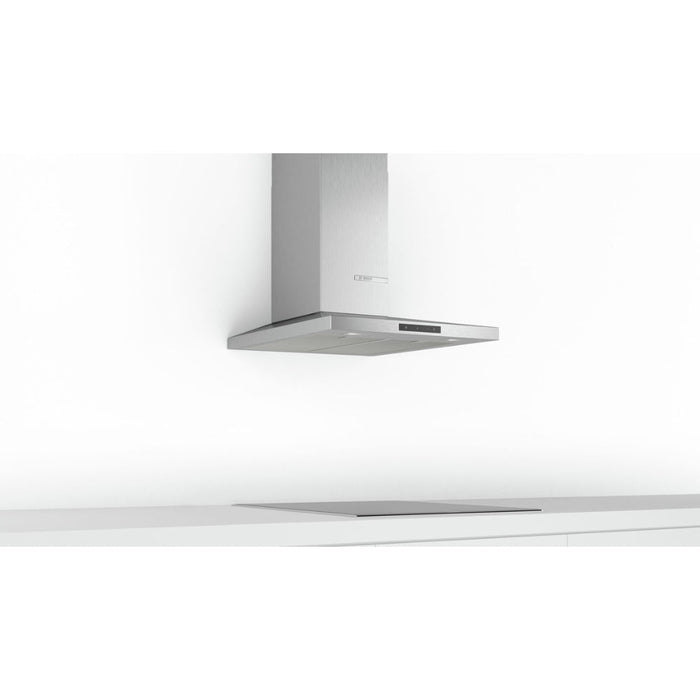 Bosch Series 4 DWQ66DM50B Slim Pyramid Chimney Hood - Brushed Steel Image 3