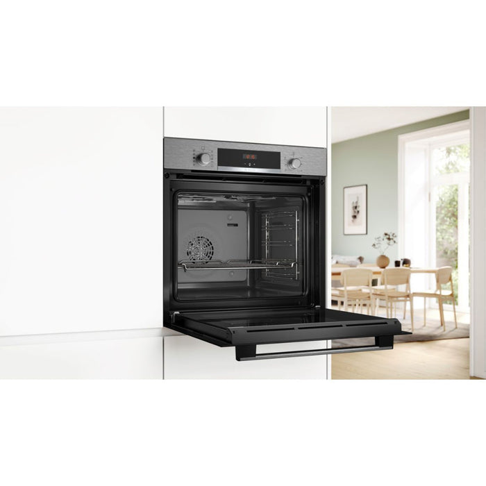 Bosch Series 4 HQA534BS3B Single Electric Oven w/Added Steam Image 8