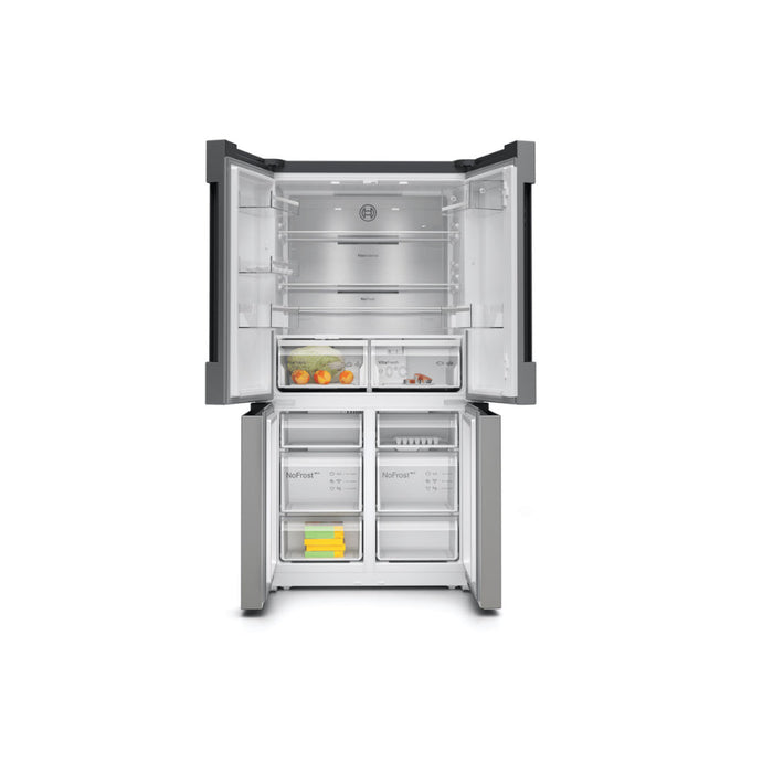 Bosch Series 4 KFN96APEAG F/S NoFrost 4 Door Fridge Freezer - Metallic Silver Image 3