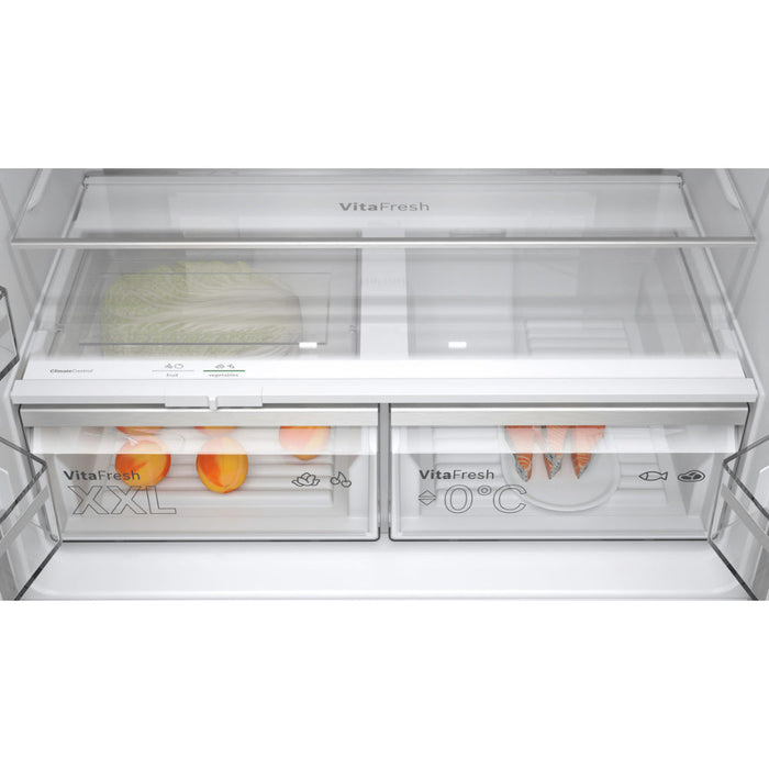 Bosch Series 4 KFN96APEAG F/S NoFrost 4 Door Fridge Freezer - Metallic Silver Image 6