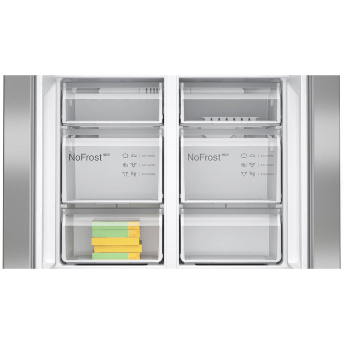 Bosch Series 4 KFN96APEAG F/S NoFrost 4 Door Fridge Freezer - Metallic Silver Image 7