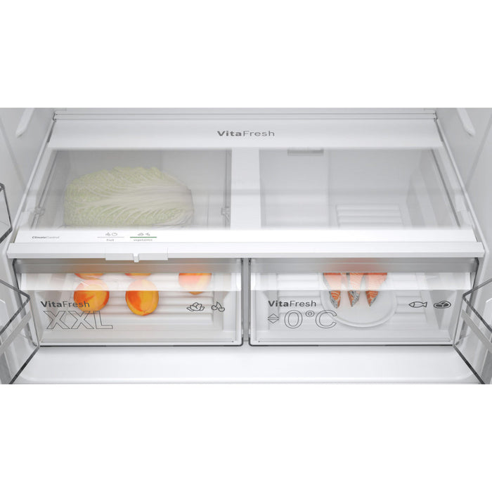 Bosch Series 4 KFN96VPEAG F/S NoFrost 4 Door Fridge Freezer - Metallic Silver Image 4