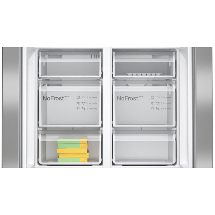 Bosch Series 4 KFN96VPEAG F/S NoFrost 4 Door Fridge Freezer - Metallic Silver Image 5