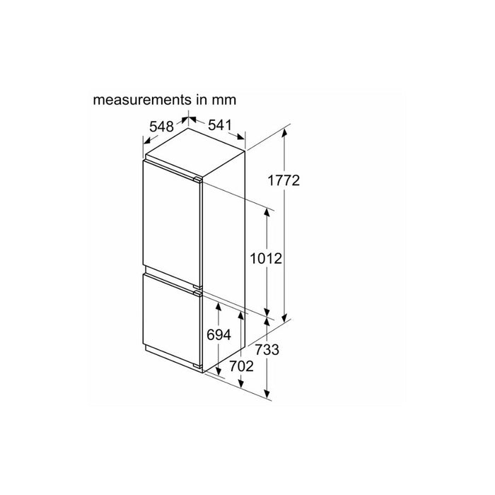 Bosch Series 4 KIN86VFE0G B/I NoFrost 60/40 Fridge Freezer Image 9