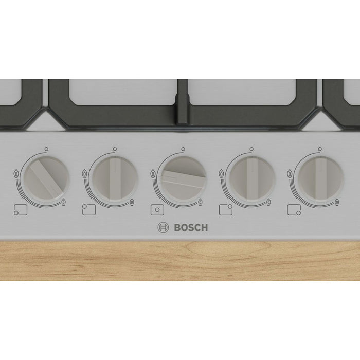 Bosch Series 4 PGQ7B5K90 75cm Gas Hob - St/Steel Image 2