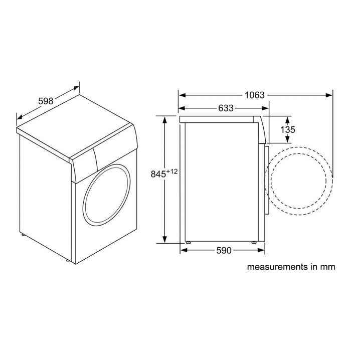 Bosch Series 4 WAN28258GB F/S 8kg 1400rpm Washing Machine - White Image 10