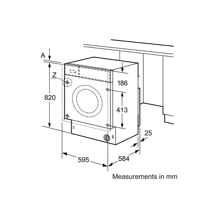 Bosch Series 4 WKD28352GB B/I 7/4kg 1400rpm Washer Dryer Image 3