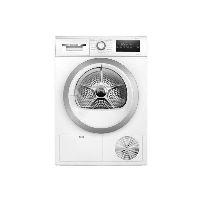 Bosch Series 4 WTH85223GB F/S 8kg Heat Pump Tumble Dryer - White Image 1