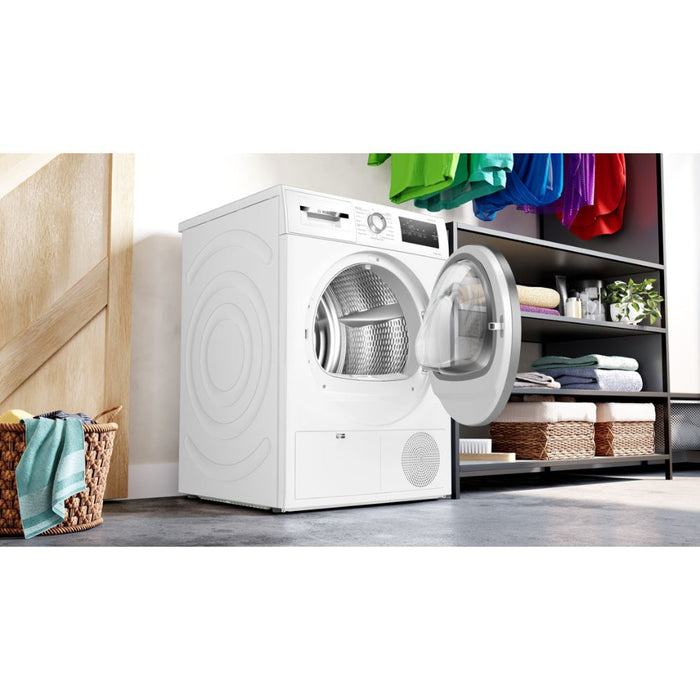 Bosch Series 4 WTH85223GB F/S 8kg Heat Pump Tumble Dryer - White Image 5