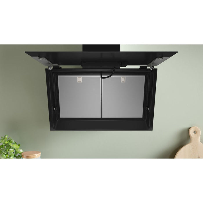 Bosch Series 6 DWK81AN60B 80cm Angled Chimney Hood - Black Glass Image 5