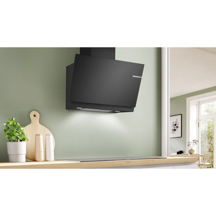 Bosch Series 6 DWK81AN60B 80cm Angled Chimney Hood - Black Glass Image 6
