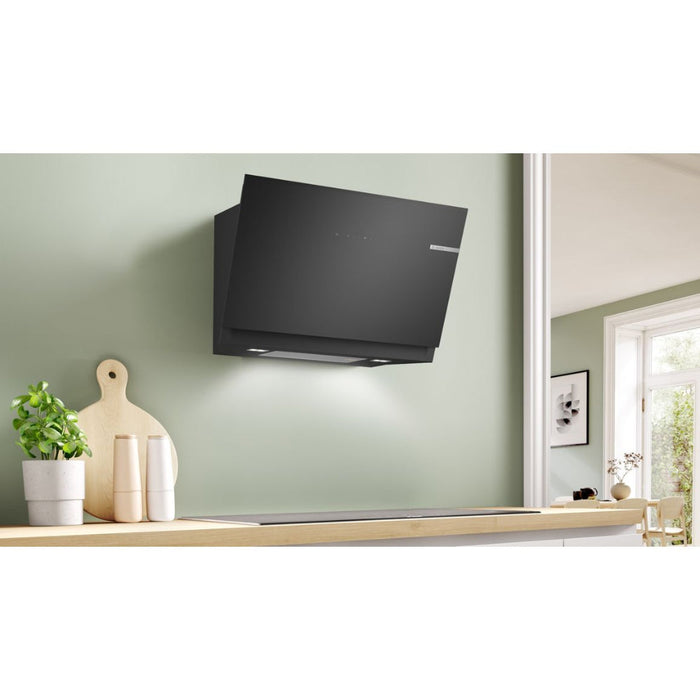 Bosch Series 6 DWK81AN60B 80cm Angled Chimney Hood - Black Glass Image 7