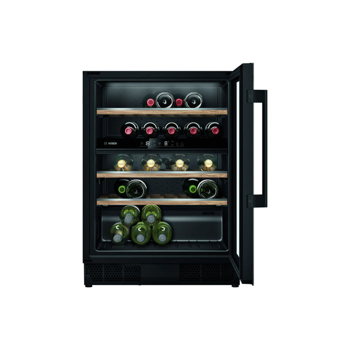 Bosch Series 6 KUW21AHG0G B/I Under Counter 60cm Wine Cooler - Black Image 1