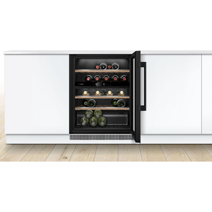 Bosch Series 6 KUW21AHG0G B/I Under Counter 60cm Wine Cooler - Black Image 3