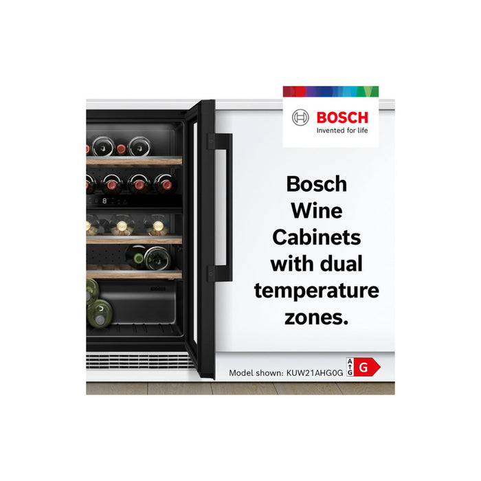 Bosch Series 6 KUW21AHG0G B/I Under Counter 60cm Wine Cooler - Black Image 6