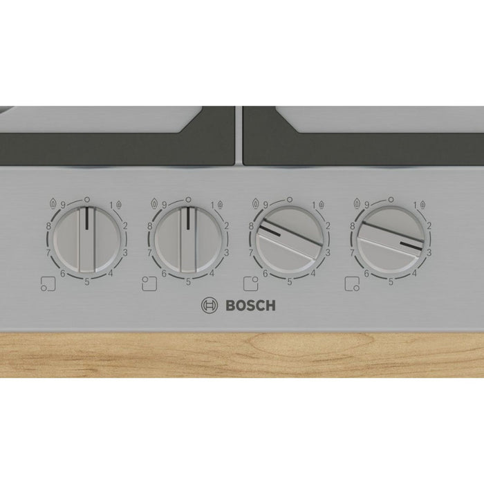Bosch Series 6 PCP6A5I90 60cm Gas Hob - St/Steel Image 2