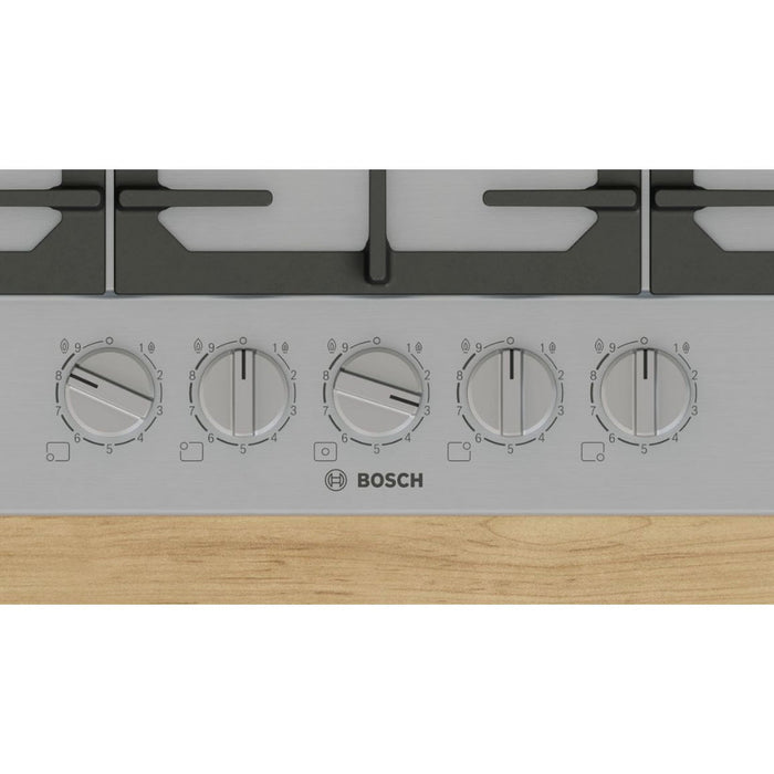 Bosch Series 6 PCQ7A5I90 75cm Gas Hob - St/Steel Image 2