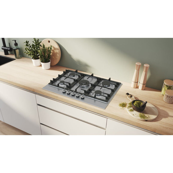 Bosch Series 6 PCQ7A5I90 75cm Gas Hob - St/Steel Image 5