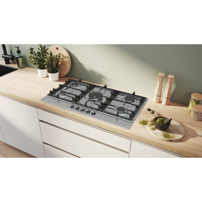 Bosch Series 6 PCR9A5B90 90cm Gas Hob - St/Steel Image 5