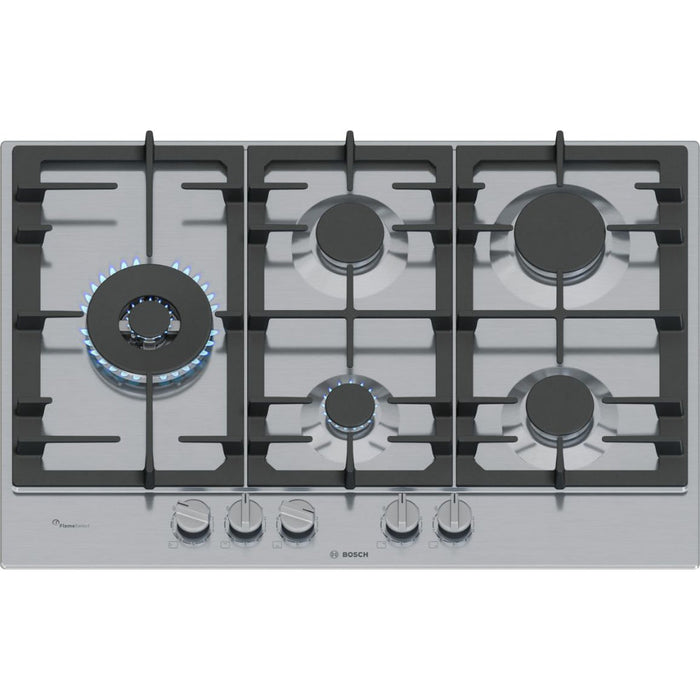 Bosch Series 6 PCS7A5I90 75cm Gas Hob - Brushed Steel Image 1