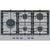Bosch Series 6 PCS7A5I90 75cm Gas Hob - Brushed Steel Image 1