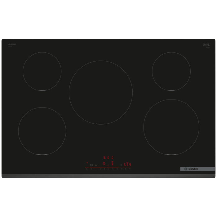 Bosch Series 6 PIV831HB1E 80cm Induction Hob - Black Image 1