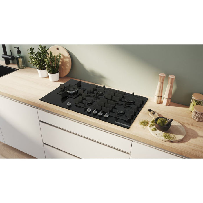Bosch Series 6 PPM9A6I40 90cm Gas Hob - Black Image 5