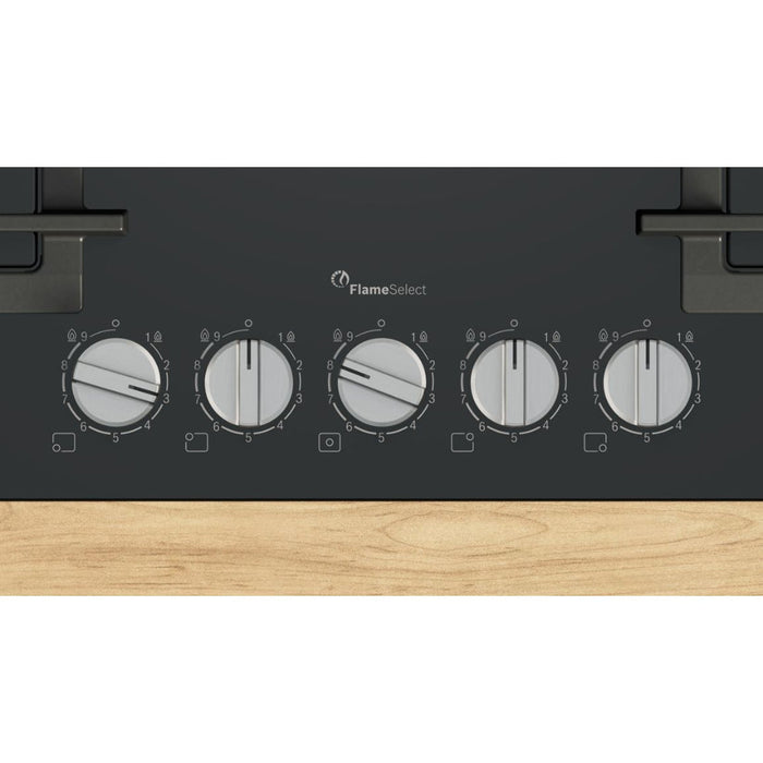 Bosch Series 6 PPQ7A6I40 75cm Gas Hob - Black Image 2
