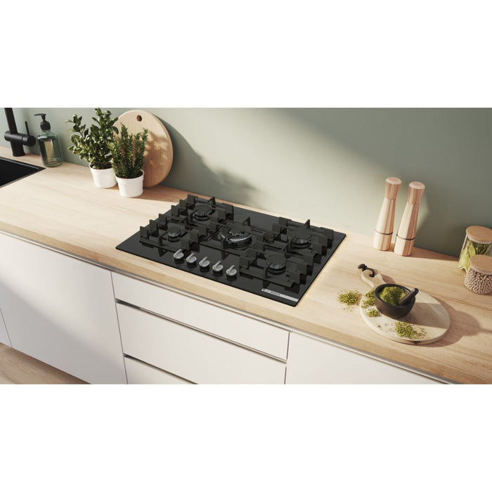 Bosch Series 6 PPQ7A6I40 75cm Gas Hob - Black Image 5