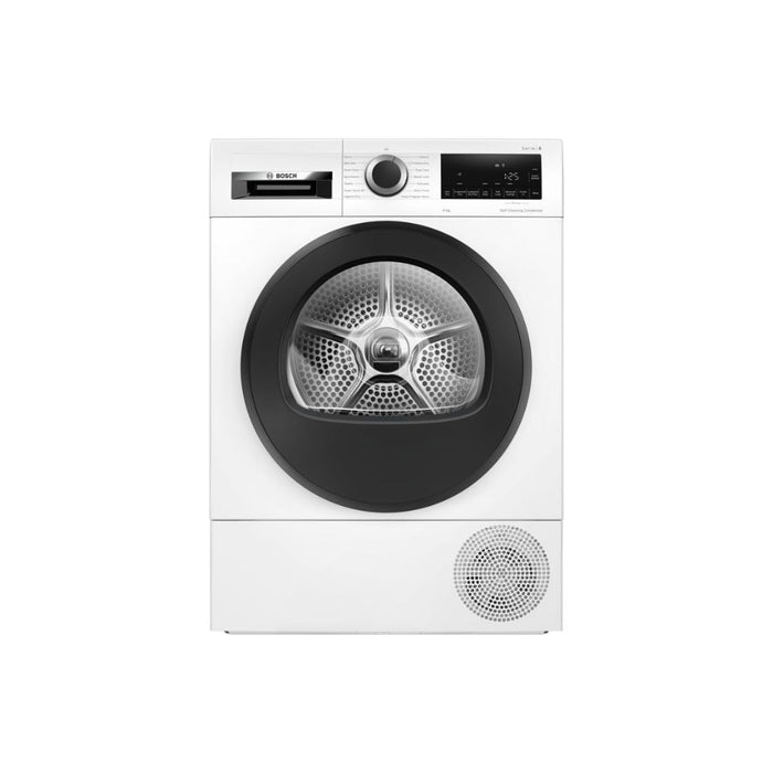Bosch Series 6 WQG245A0GB F/S 9kg Heat Pump Condenser Dryer - White Image 1
