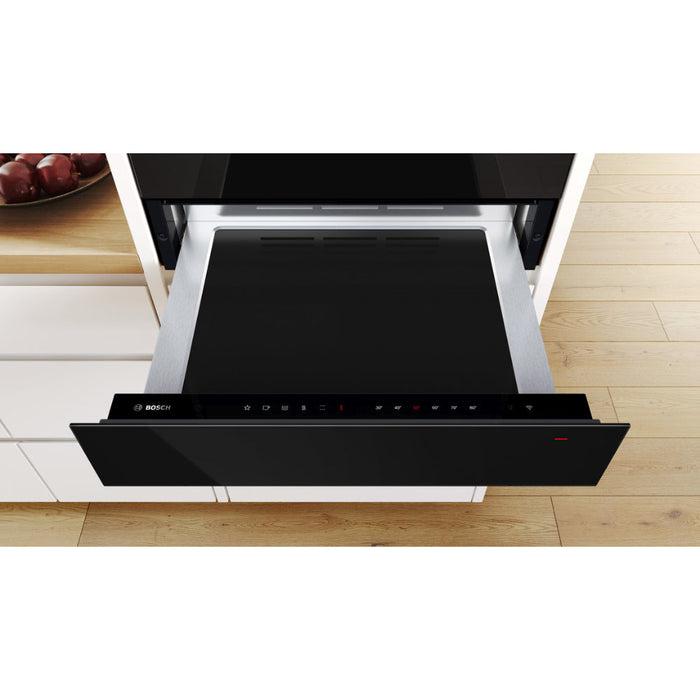 Bosch Series 8 BIC7101B1B 14cm Warming Drawer - Black Image 2