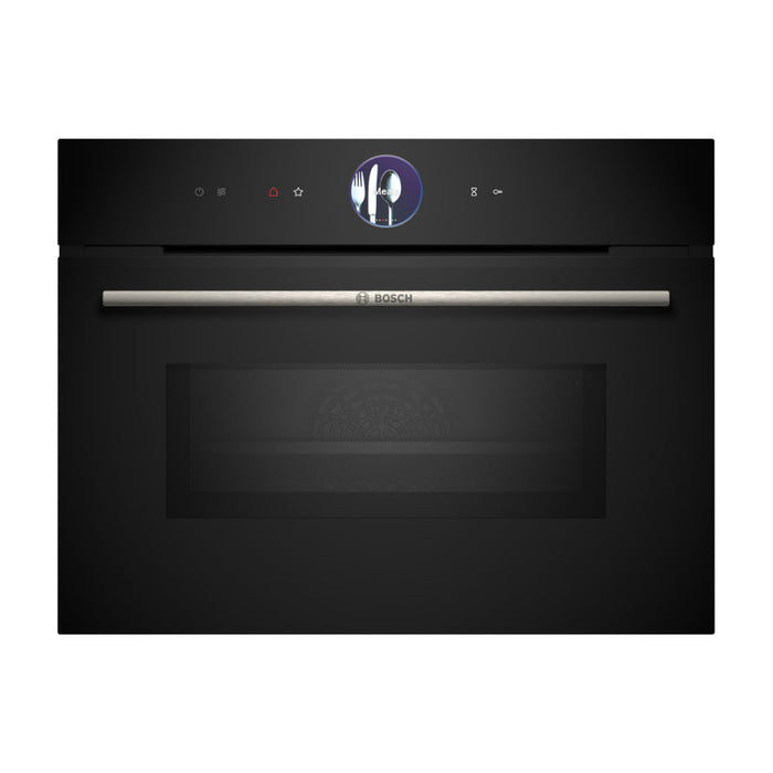 Bosch Series 8 CMG7761B1B Compact Pyrolytic Oven & Microwave - Black Image 1