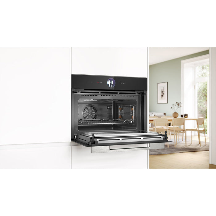 Bosch Series 8 CMG7761B1B Compact Pyrolytic Oven & Microwave - Black Image 5