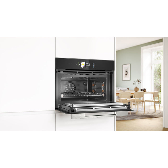 Bosch Series 8 CMG778NB1 Compact Pyrolytic Oven & Microwave - Black Image 5