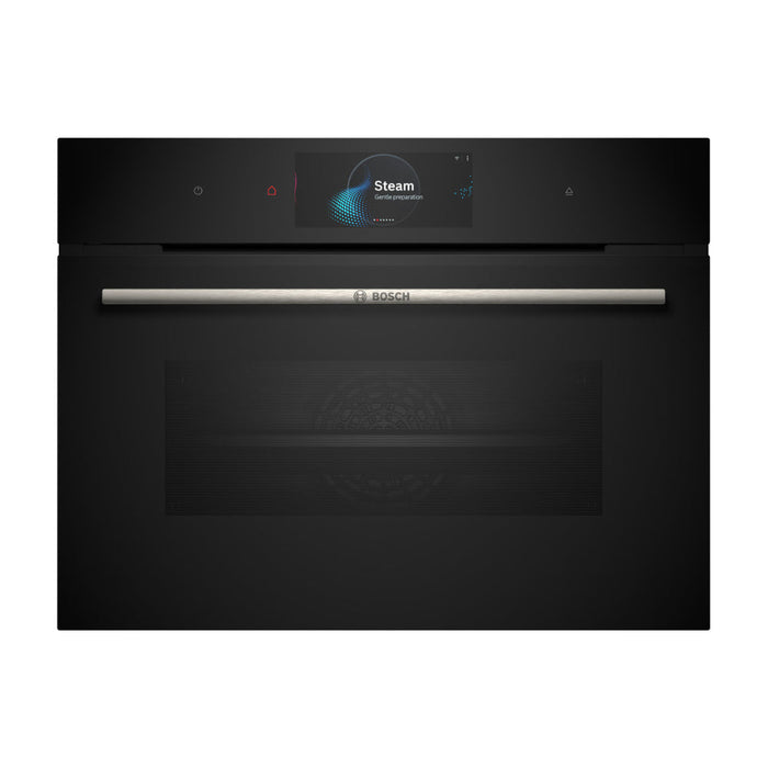 Bosch Series 8 CSG7584B1 Compact Steam Oven - Black Image 1