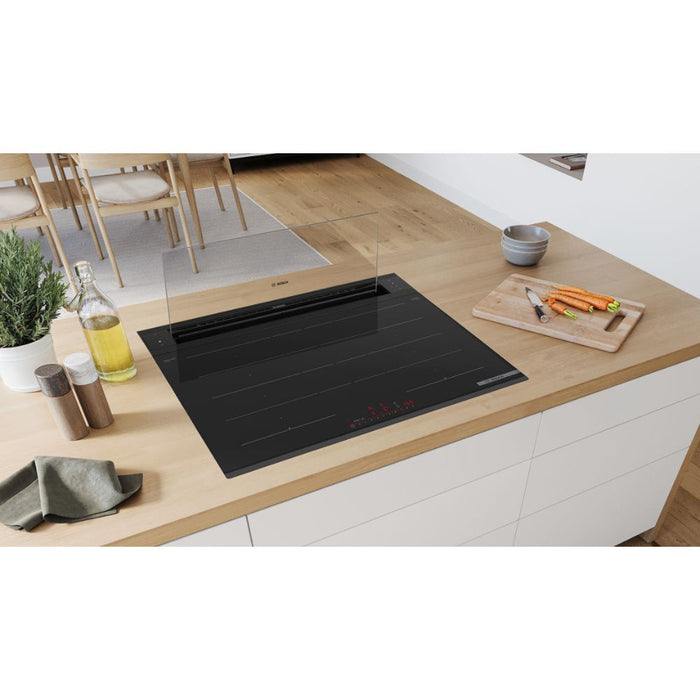 Bosch Series 8 DDW88MM60B 80cm Downdraft Hood - Black & Clear Glass Image 5