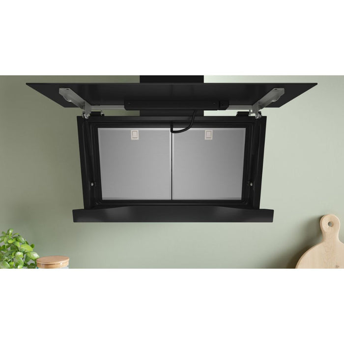 Bosch Series 8 DWK91LT60B 90cm Angled Chimney Hood - Black Glass Image 5