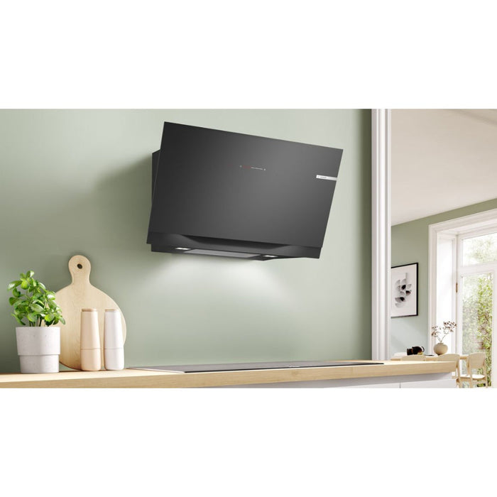 Bosch Series 8 DWK91LT60B 90cm Angled Chimney Hood - Black Glass Image 7