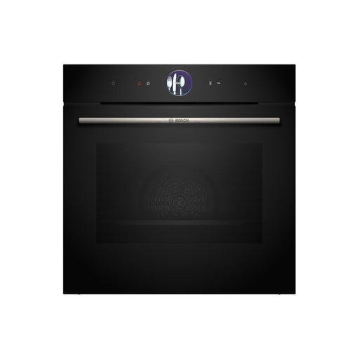 Bosch Series 8 HRG7764B1B Single Pyrolytic Oven w/Added Steam - Black Image 1