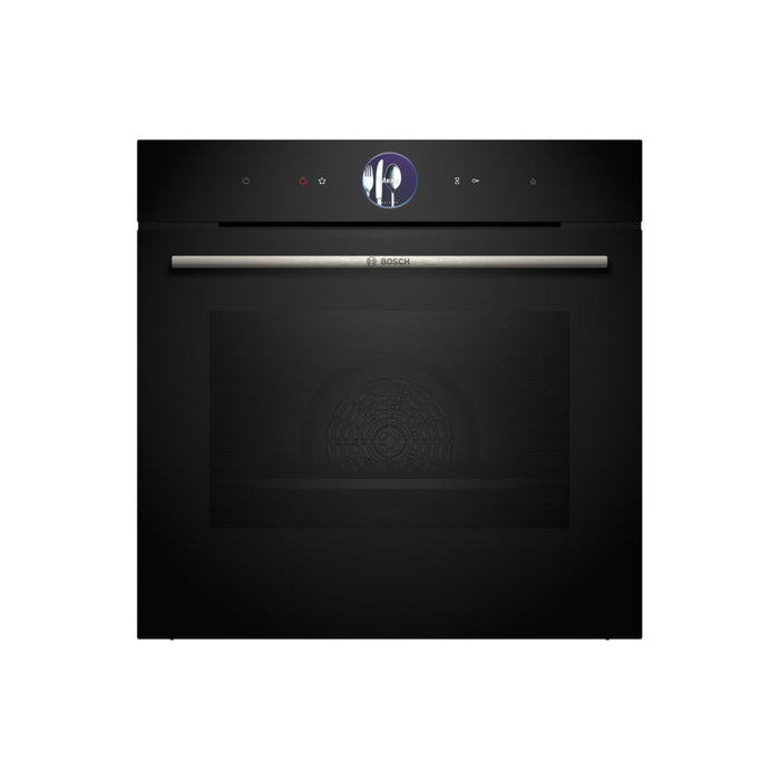 Bosch Series 8 HRG7764B1B Single Pyrolytic Oven w/Added Steam - Black Image 1
