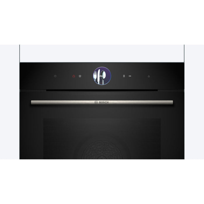 Bosch Series 8 HRG7764B1B Single Pyrolytic Oven w/Added Steam - Black Image 2